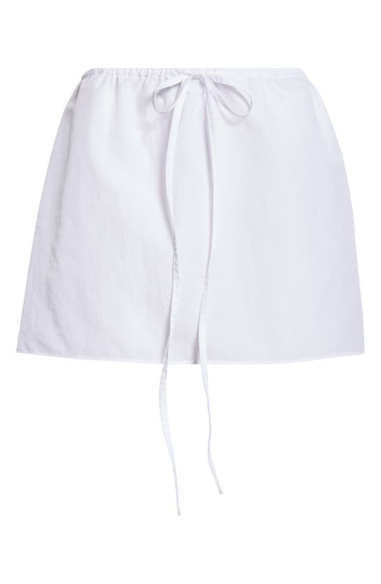Shop Coming Of Age Drawstring Miniskirt In White