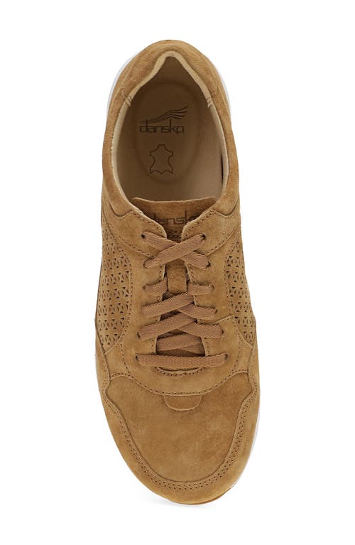 Dansko Catie Sneaker In Tan Suede