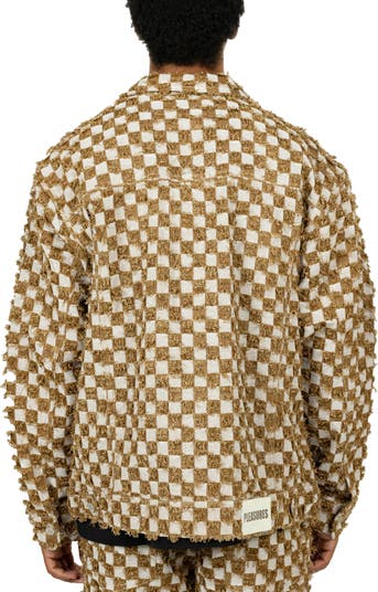 Louis Vuitton Beige And Purple Checkerboard Full Print Nike Zip Up
