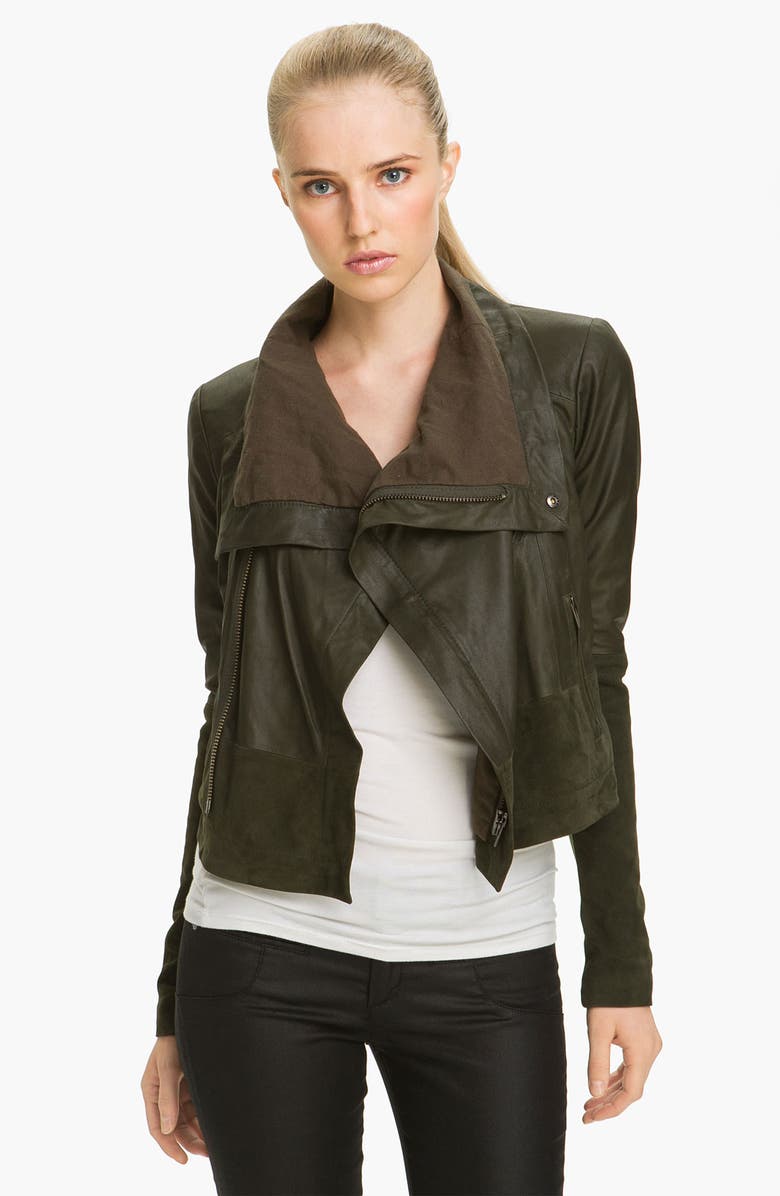 Veda 'Max' Leather & Suede Jacket | Nordstrom