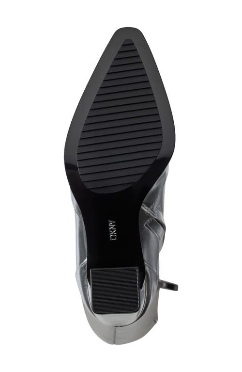 Dkny Soryn Block Heel Knee High Boot In Metallic