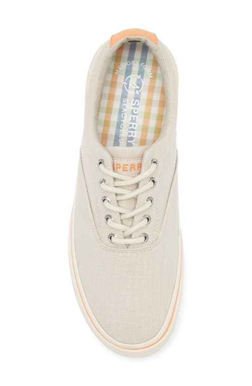 Sperry Top-sider® Sperry Halyard Cvo Canvas Sneaker In Linen Grey