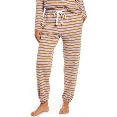 Madewell Stripe Pajama Sweatpants, Purple