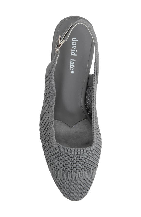David Tate Glenna Slingback Sandal In Gray