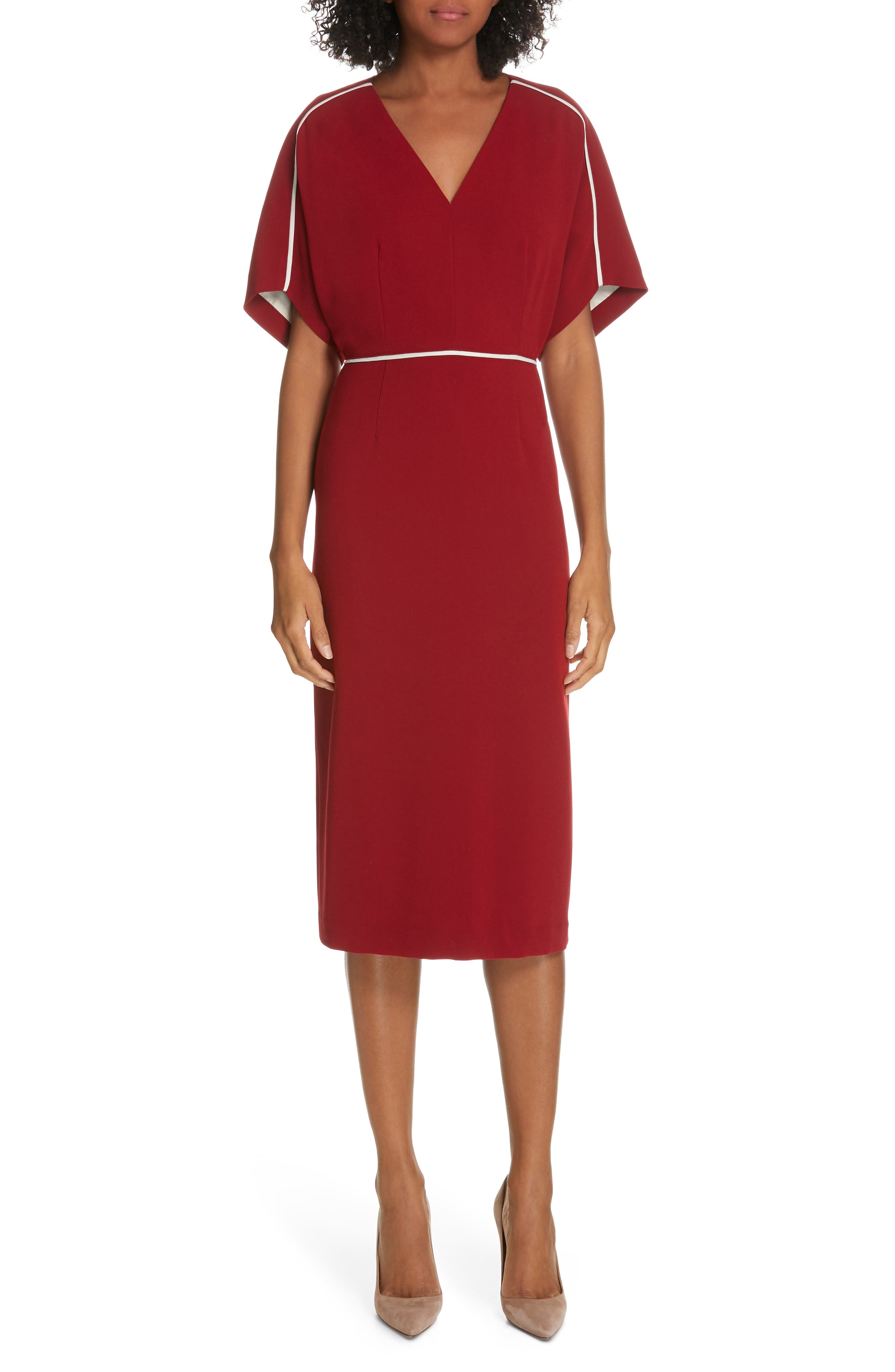 Judith & Charles Juliet Sheath Dress, Red