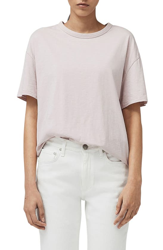 Rag & Bone Boyfriend Pima Cotton T-shirt In Lilac