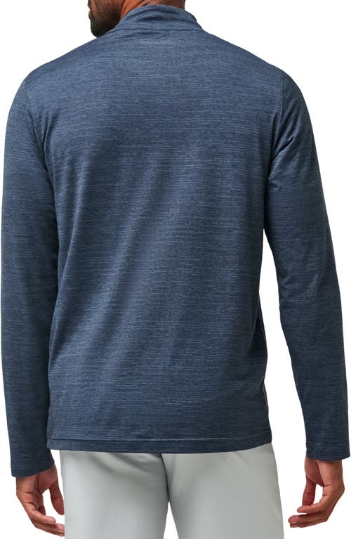 Shop Travismathew The Heater Quarter Zip Pullover In Vintage Indigo/black