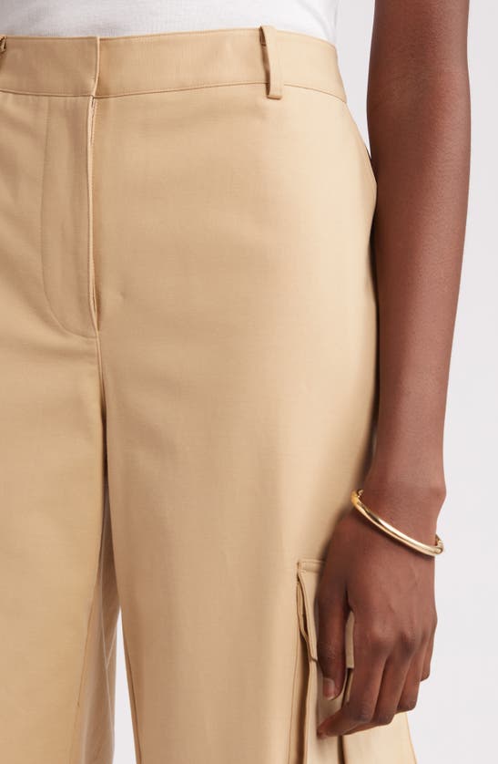 Shop Nordstrom Stretch Cotton Cargo Pants In Tan Travertine