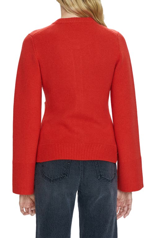 Shop Pistola Dani Patch Pocket Cardigan<br /> In Rouge