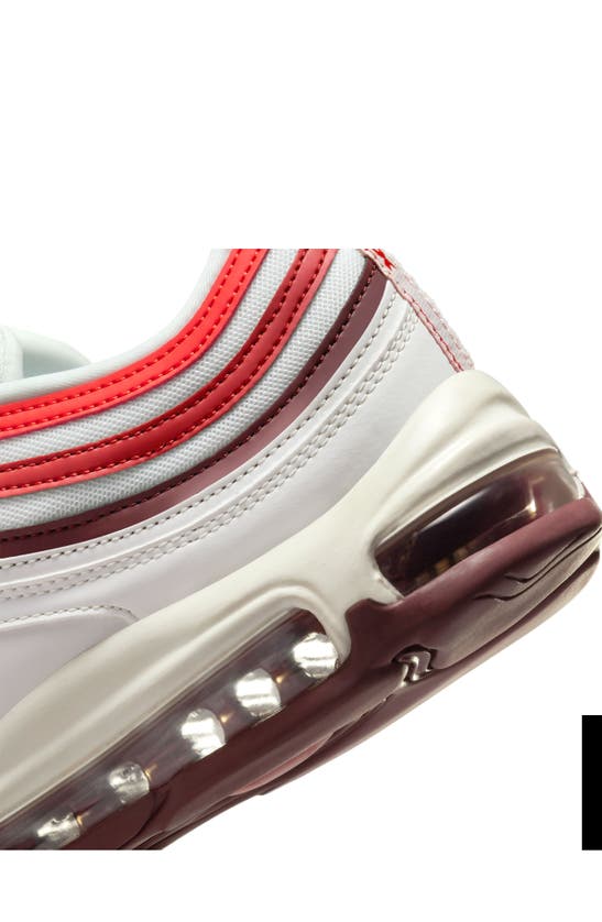 Shop Nike Air Max 97 Sneaker In Summit White/ Black/ Dark Red