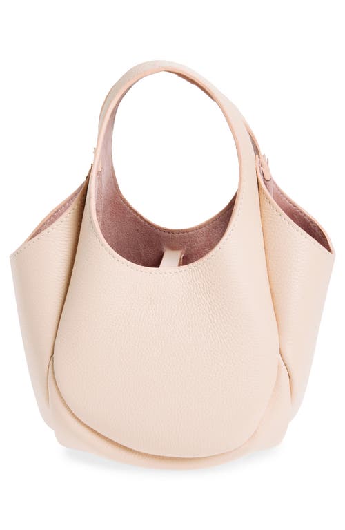 Shop Coperni Mini Swipe Leather Top Handle Bucket Bag In Pink Pnk