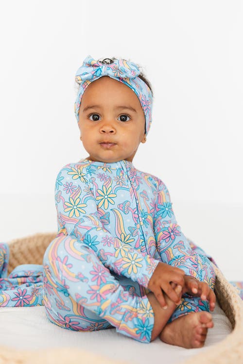 Charlie Lou Baby ® Groovy Fall After All Double Zipper Convertible Romper In Blue