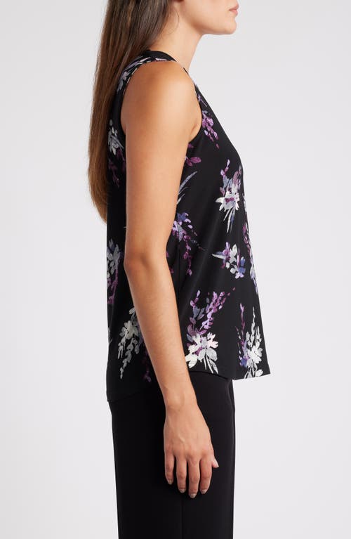 Shop Anne Klein Floral Shell In Anne Black Multi