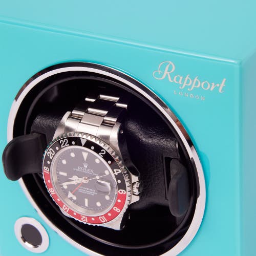 Rapport London Evolution Single Watch Winder In Turquoise