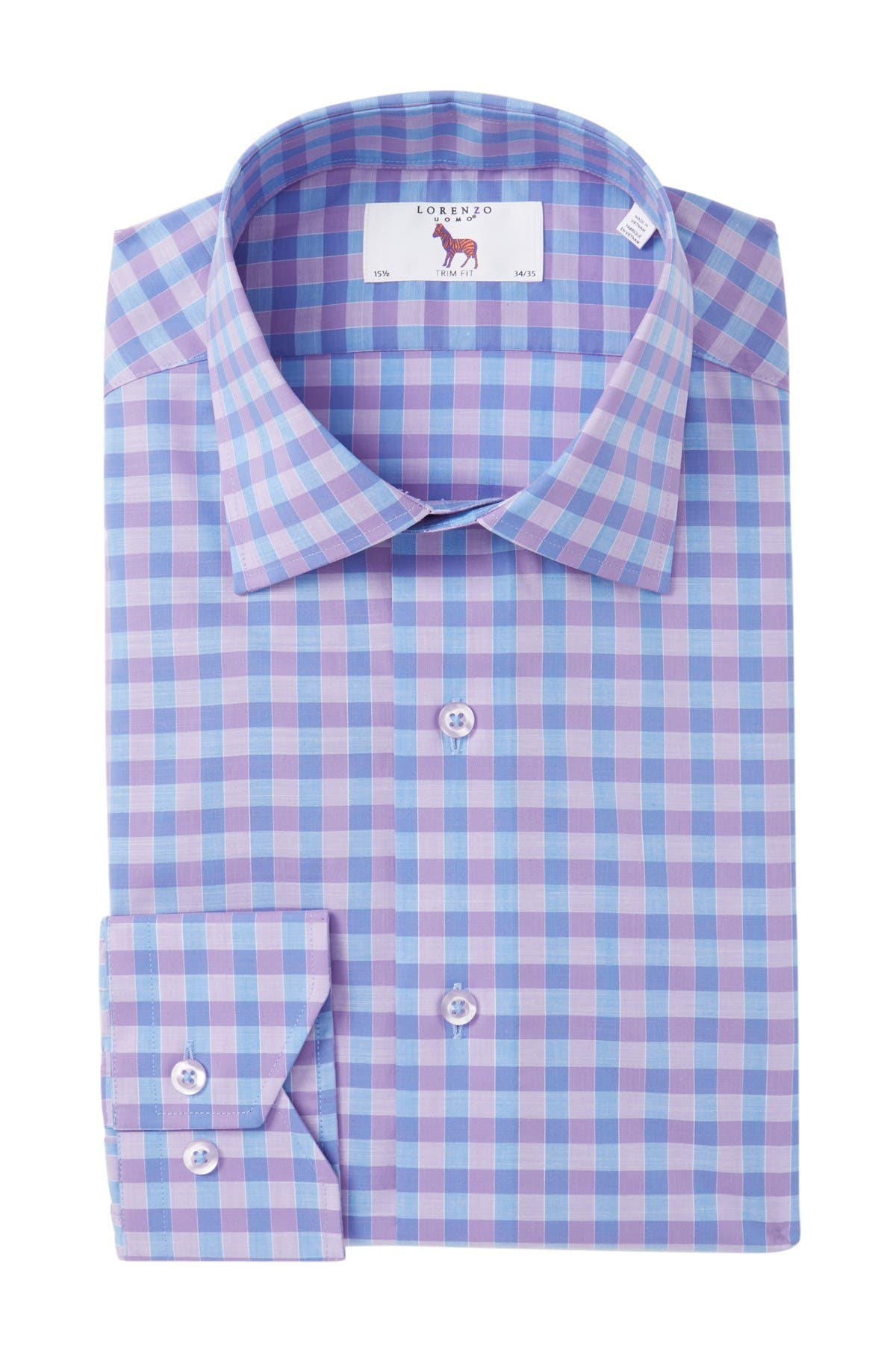 lorenzo uomo trim fit dress shirt