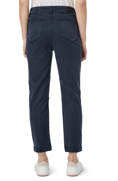 Shop Paige Drew Straight Leg Utility Pants In Navy Seascape