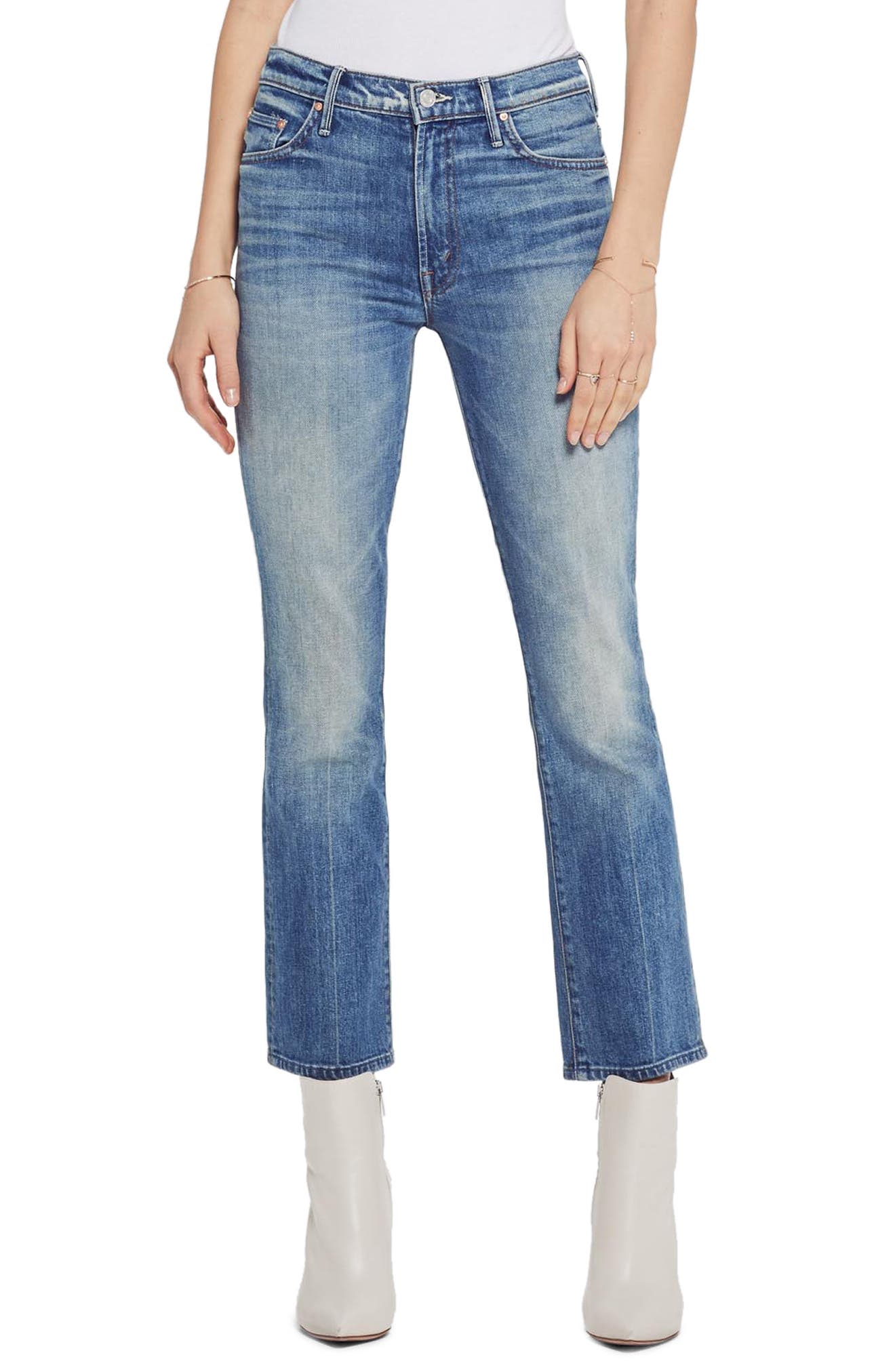 bootcut ankle jeans