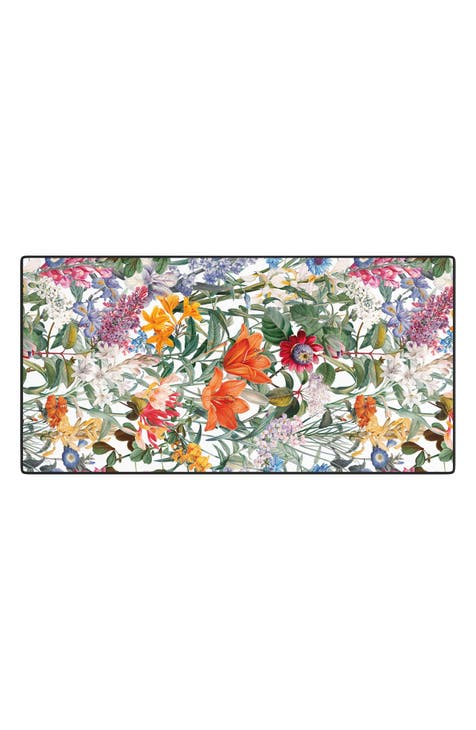 Magical Garden XIII Desk Mat by Burcu Korkmazyurek