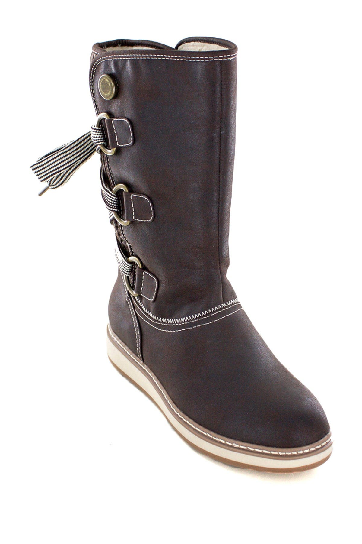 faux lined boots