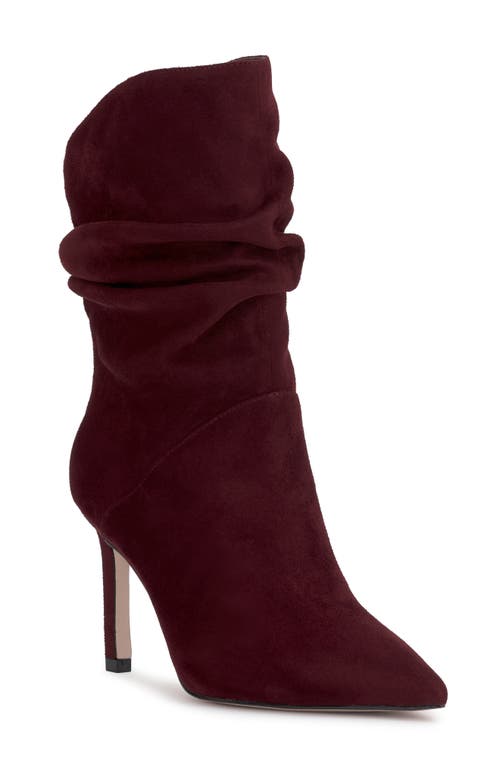 Jessica Simpson Elisti Pointed Toe Slouch Bootie in Dark Cherry 