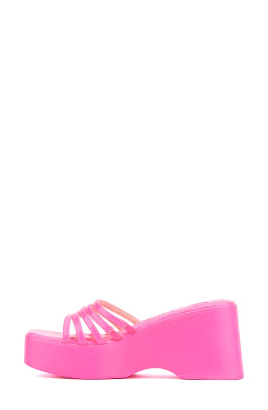 Shop Olivia Miller Dreamer Slide Sandal In Neon Pink