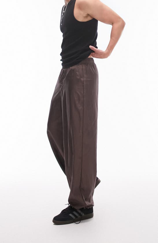 Shop Topman Extreme Baggy Pants In Brown