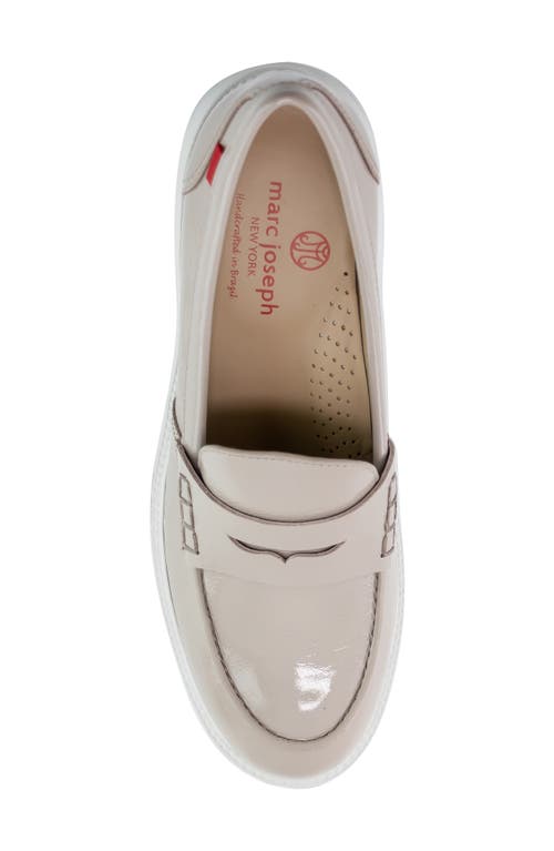 Shop Marc Joseph New York Camden St. Loafer Pump In Beige Svelte Patent/white