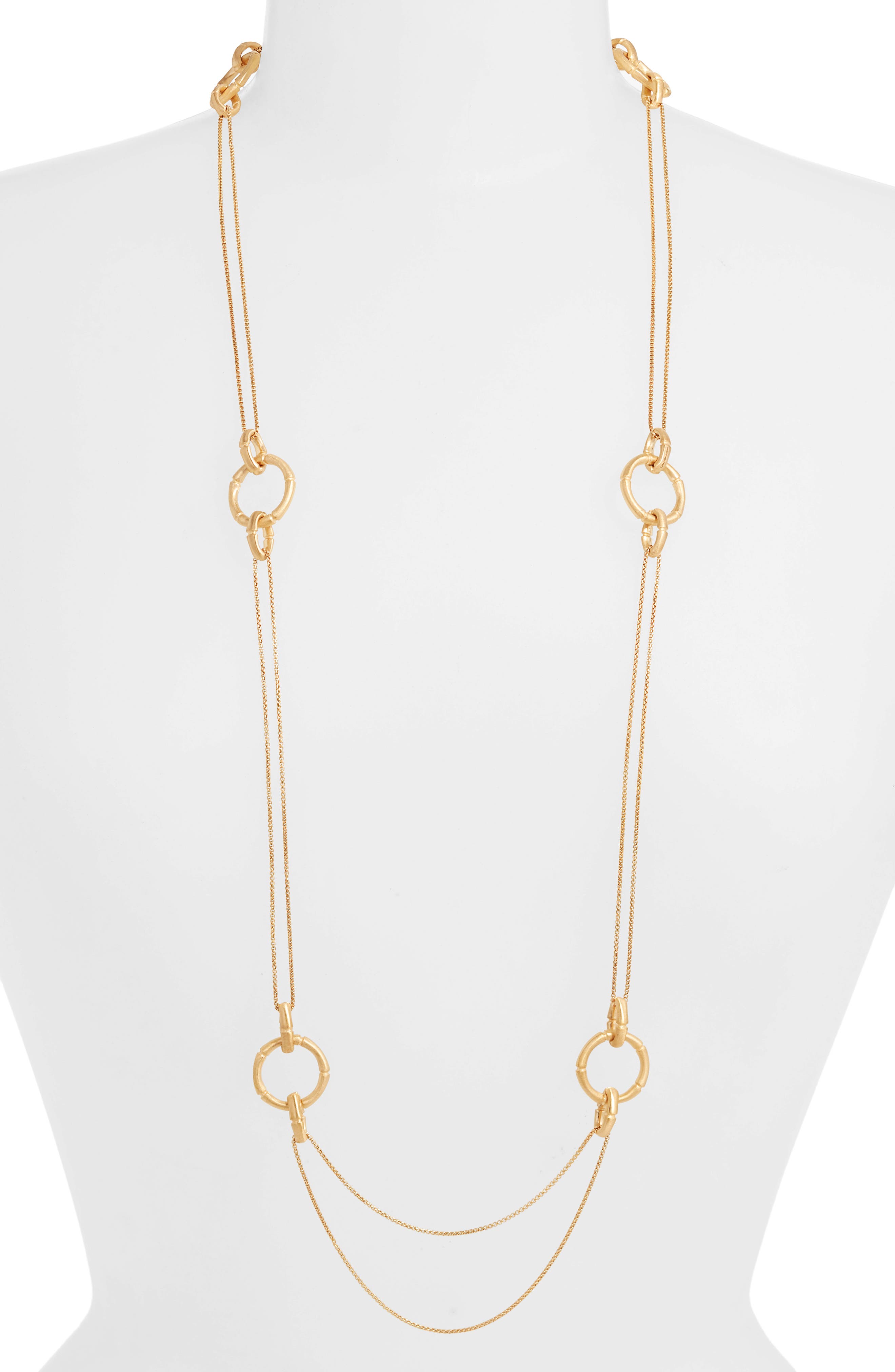 DEAN DAVIDSON BAMBOO SHAPED CHARM NECKLACE,628242353793