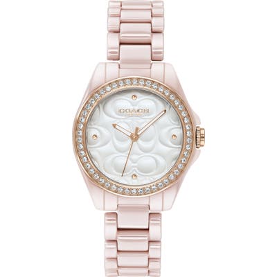 Coach Astor Ceramic Bracelet Watch, 2m