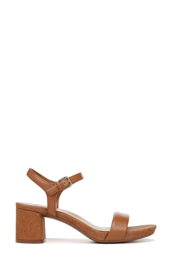 Naturalizer Izzy Ankle Strap Sandal In English Tea Leather
