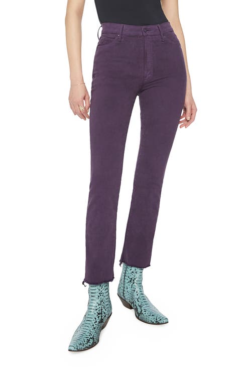 Women\'s Purple Straight-Leg Jeans | Nordstrom