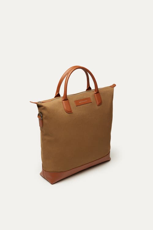 Want Les Essentiels De La Vie Want Les Essentiels O'hare Organic Cotton Canvas Tote In Dark Camel