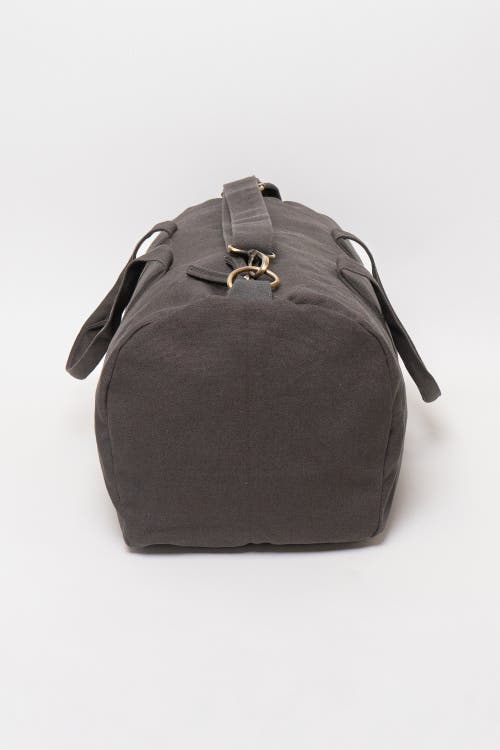 Terra Thread Organic Cotton Gym Bag In Charcoal Grey