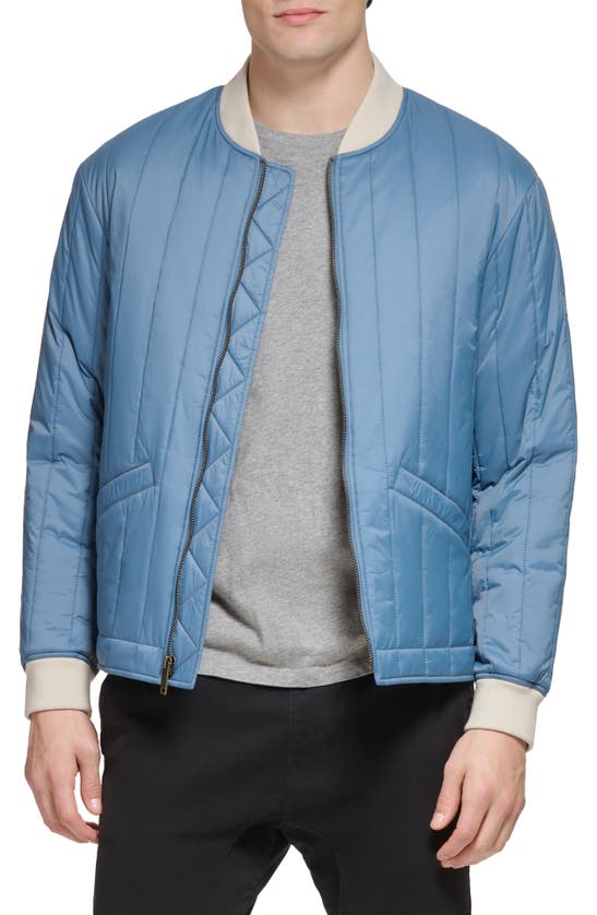 Shop Dockers ® Nylon Quilted Bomber Jacket In Blue