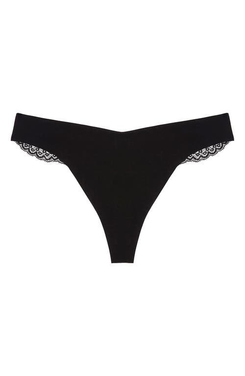 Shop Journelle Allegra Jolie 3-pack Thong In Noir