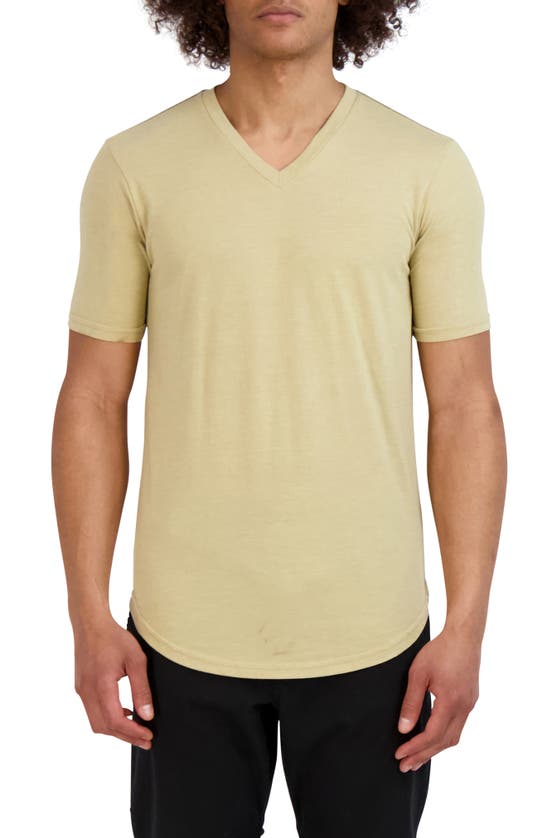 Goodlife Tri-blend Scallop V-neck T-shirt In Incense