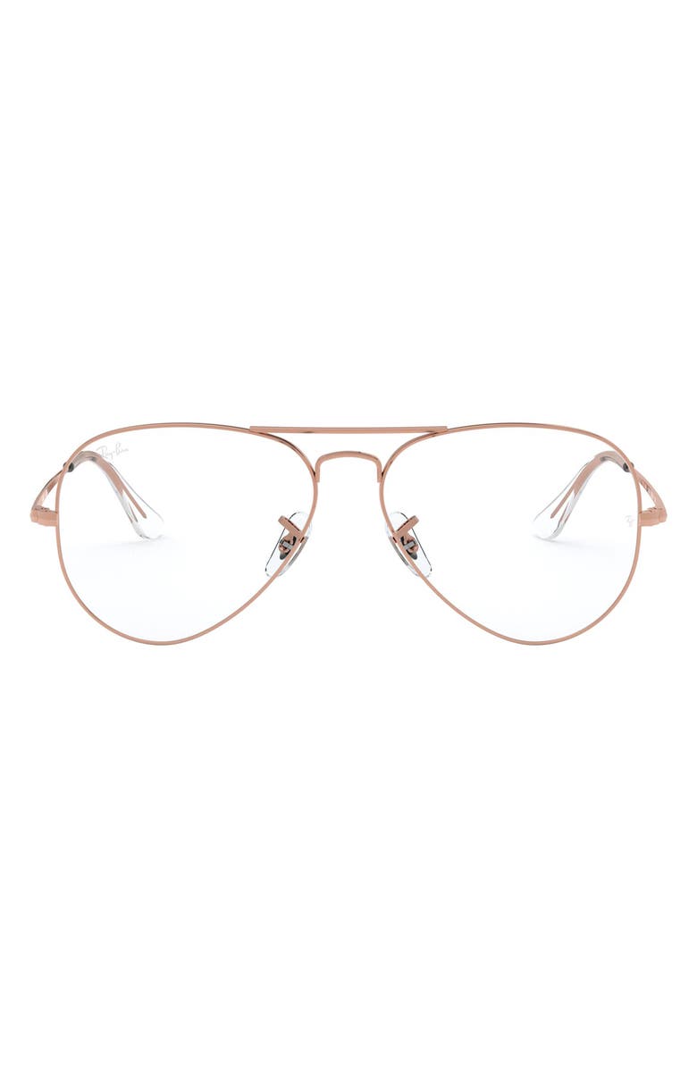 Ray Ban 55mm Aviator Optical Glasses Nordstrom Ray Ban 55mm Aviator Optical Glasses Nordstrom