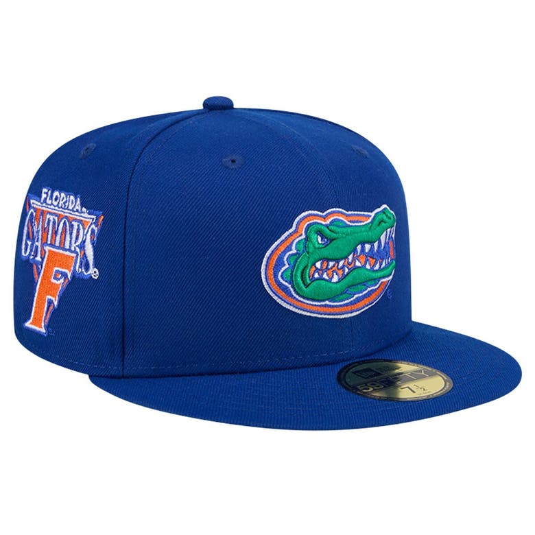 Shop New Era Royal  Florida Gators Throwback 59fifty Fitted Hat