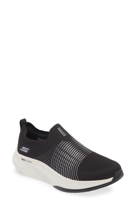 Skechers Go Walk® Max Walker Slip-on Sneaker In Black/ White