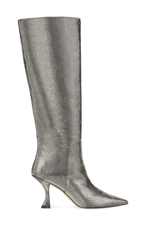 Stuart Weitzman Xcurve 85 Slouch Boot Knee-high In Pyrite