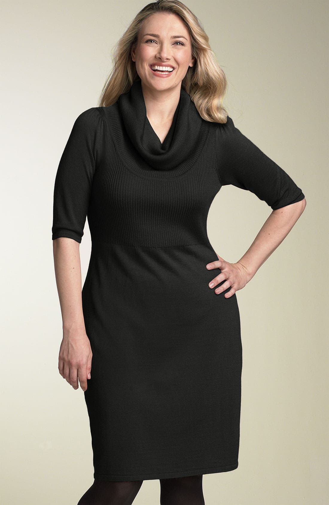 calvin klein cowl neck dress