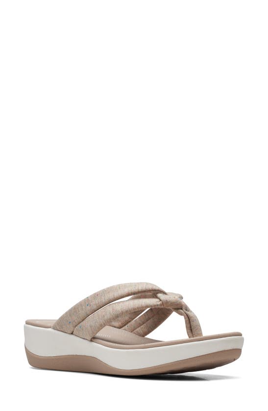 Clarks Women's Cloudsteppers Arla Kaylie Slip-on Thong Sandals Women's Shoes In Sand