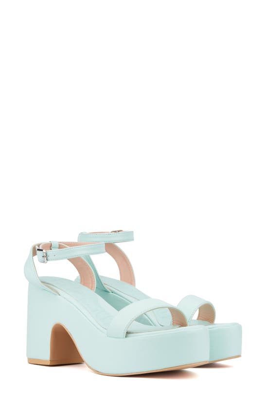 Shop Olivia Miller Charmer Platform Sandal In Mint