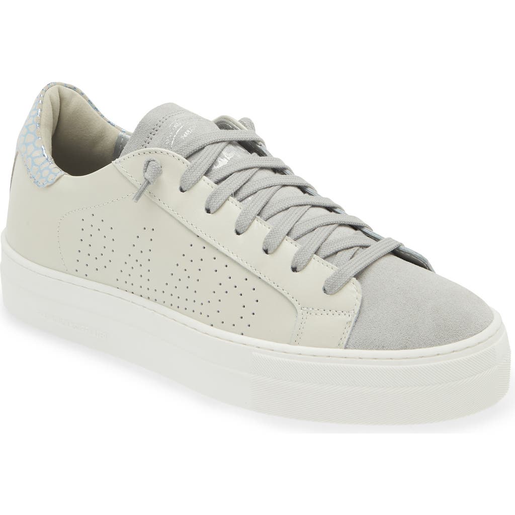 P448 Thea Platform Sneaker In White/ara