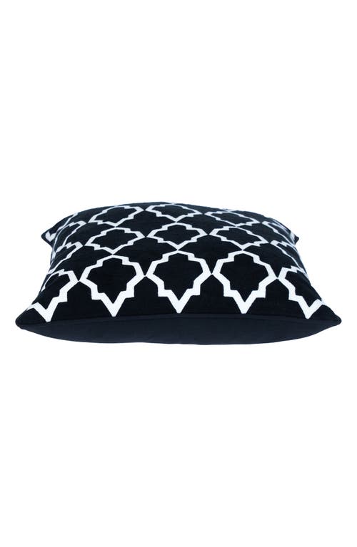 Parkland Collection Canita Embroidered Throw Pillow In Black