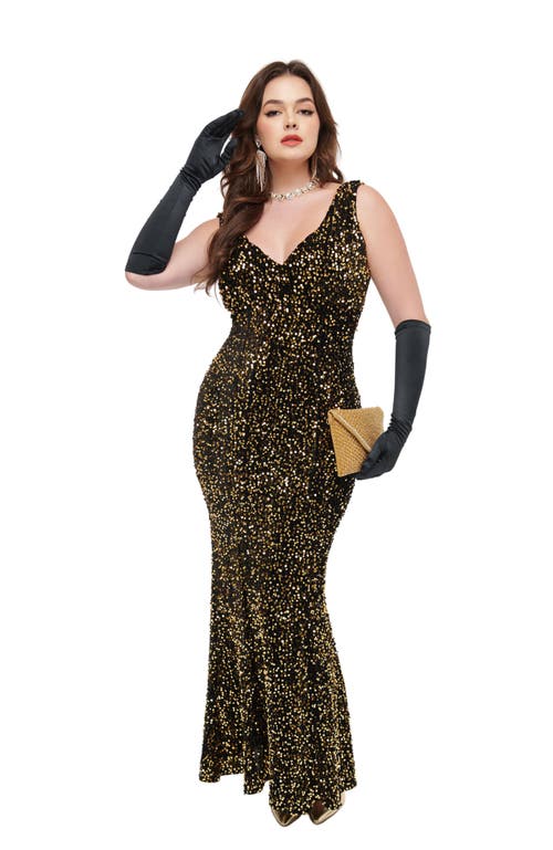 Shop Unique Vintage 1930s Goldwyn Gown In Black & Gold