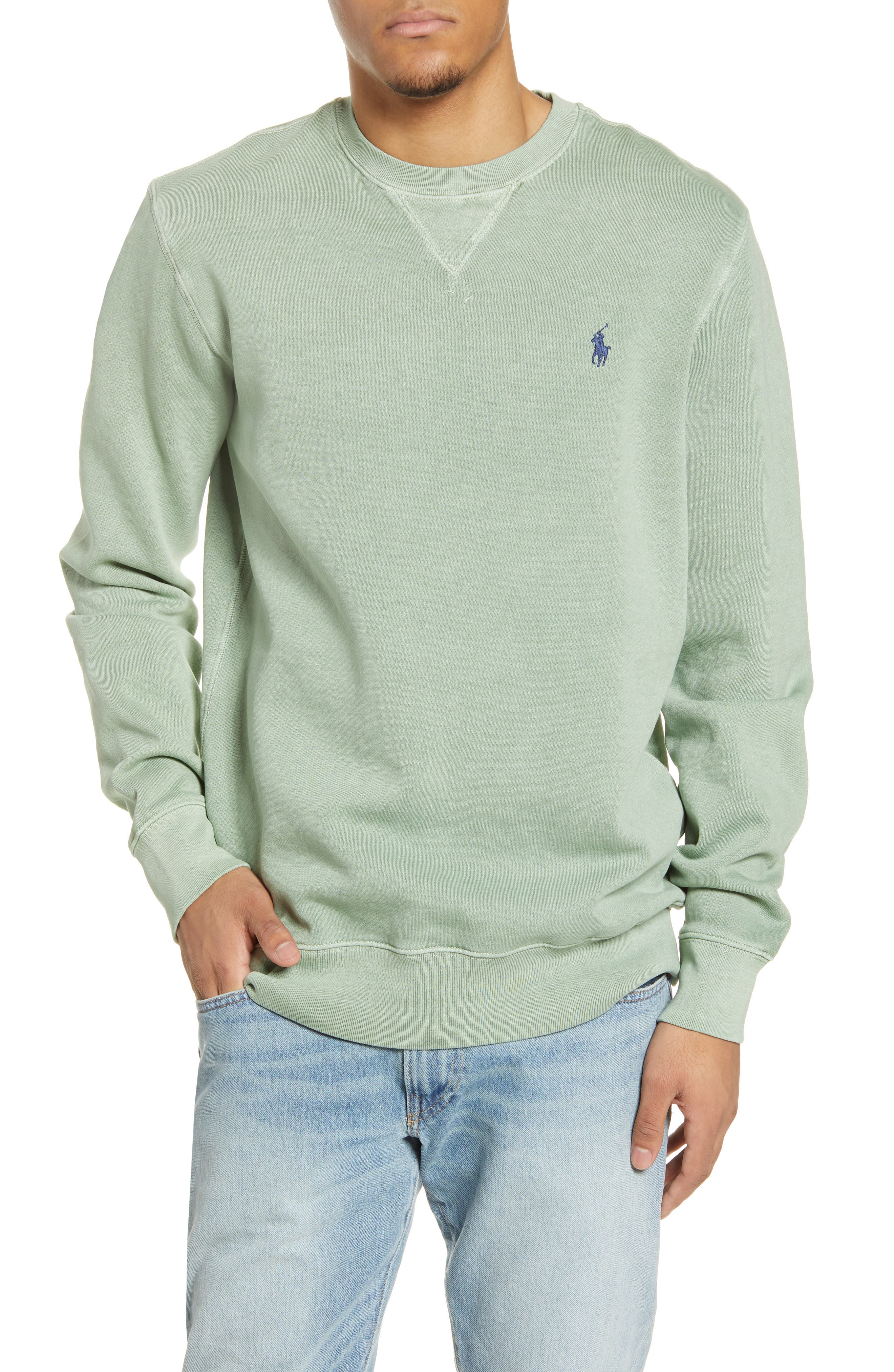 polo crew neck sweatshirts