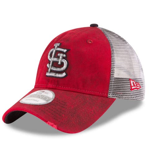 Men's Fanatics Branded Scarlet/White San Francisco 49ers Iconic Team Stripe  Trucker Snapback Hat