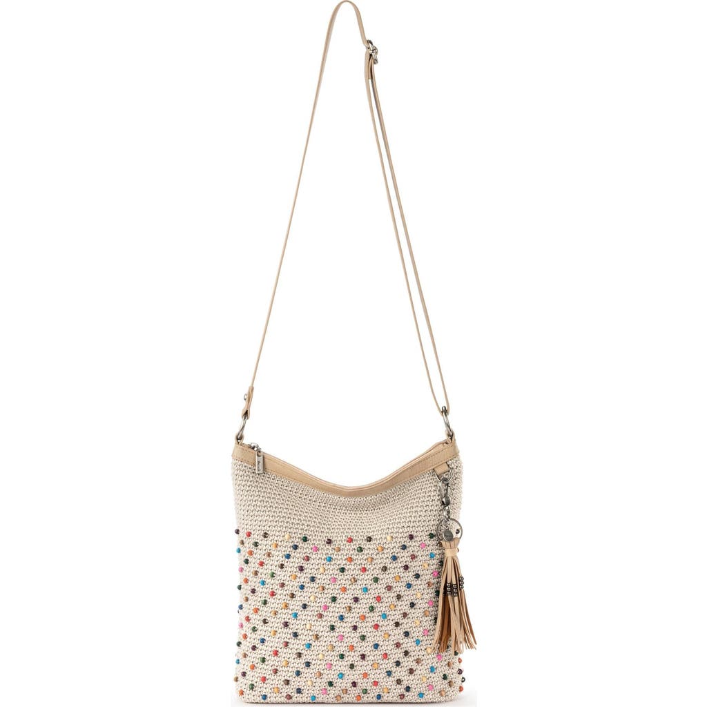 The Sak Lucia Crossbody In Ecru Multi Beads