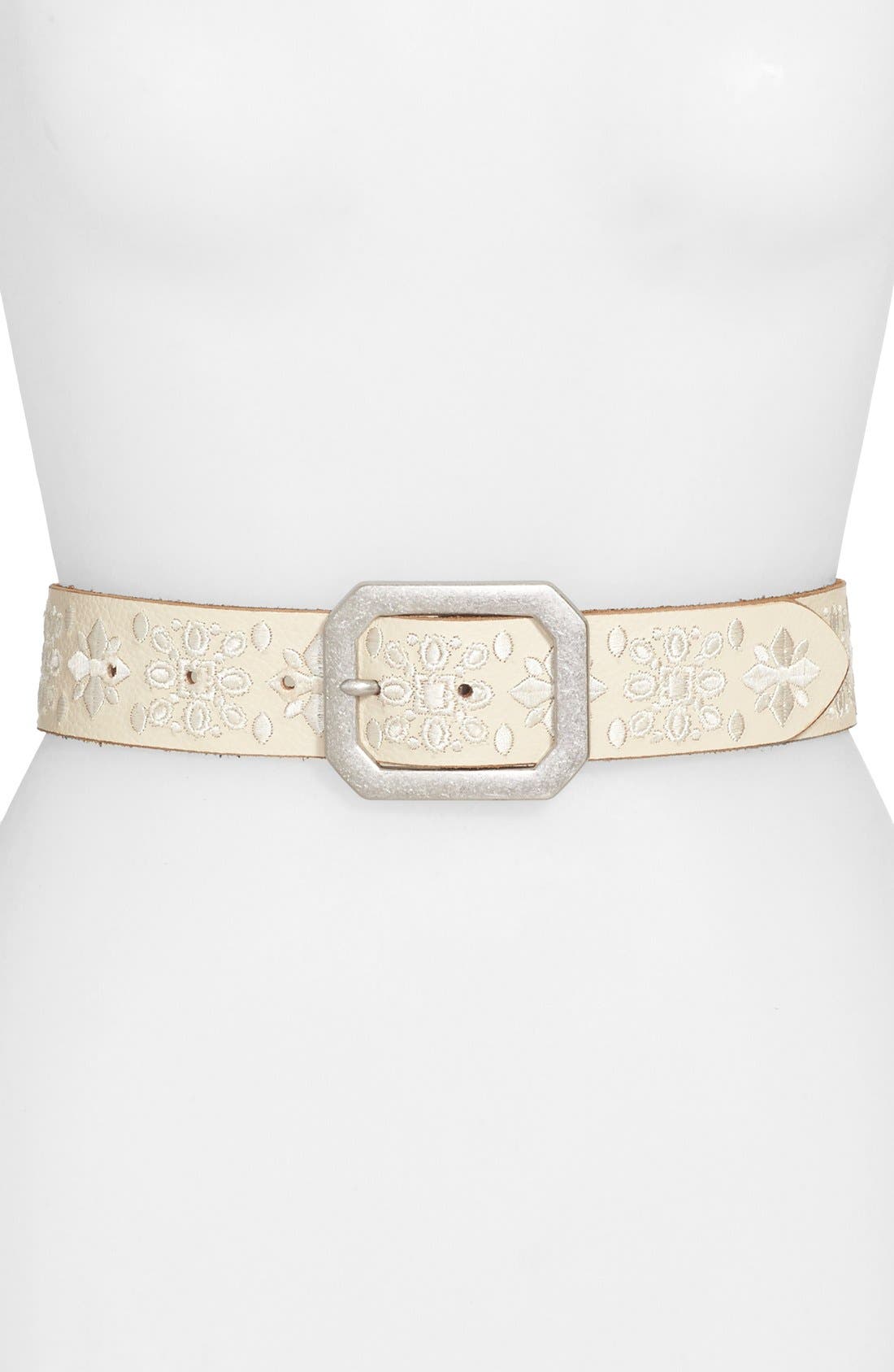 Lucky Brand Embroidered Leather Belt Nordstrom